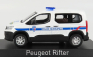 Norev Peugeot Rifter Police Municipale 2019 1:43 Bílá Modrá Žlutá