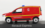 Norev Renault Express Van Sapeurs Pompiers 2021 1:43 Červená Bílá