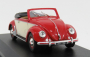 Norev Volkswagen Hebmuller Cabriolet Open 1949 1:43 Červený Krém