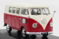 Norev Volkswagen T1 Minibus Autoverhuur Rotterdam 1958 1:43 Červená Bílá