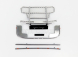 Nzg Accessories Bullbar For Scania S730 V8 Tractor Truck 2-assi 2017 1:18 Silver