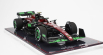Nzg Alfa romeo F1  C43 Team Stake N 24 Belgium Gp 2023 Zhou Guanyu - Con Vetrina - With Showcase 1:18 Černá Červená