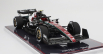 Nzg Alfa romeo F1  C43 Team Stake N 24 Monza Italy Gp 2023 Guanyu Zhou - Con Vetrina - With Showcase 1:18 Černá Červená Bílá Zelená