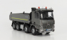 Nzg Mercedes benz Arocs 4151 8x4 Meiller Kipper Cassone Ribaltabile 4-assi 2019 1:50 Grey