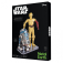 Ocelová stavebnice Star Wars C-3PO + R2-D2 Box verze