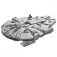 Ocelová stavebnice Star Wars Millennium Falcon