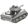 Ocelová stavebnice tank M4 Sherman