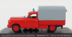 Odeon Peugeot 403 Pick-up Closed Sapeurs Pompiers 1967 1:43 Červená Šedá