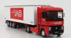 Odeon Renault Magnum Ae420ti Semi-frigo Dentressangle Transports 1992 1:43 Červená Bílá