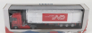 Odeon Renault Magnum Ae420ti Semi-frigo Dentressangle Transports 1992 1:43 Červená Bílá