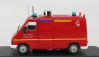 Odeon Renault Master T30d Van Vsr Bemaex Sapeurs Pompiers 1981 1:43 Red