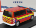 Odeon Volkswagen T6 Minibus Sapeurs Pompiers Cgdis Luxembourg 2015 1:43 Červená Žlutá Bílá