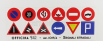 Officina-942 Accessories Segnali Stradali + Semaforo - Traffic Signs And Traffic-lights 1:76 /