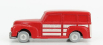 Officina-942 Fiat 1100 Bl Giardinetta Metallica Carrozzeria Monterosa 1958 1:76 Červená Ivory