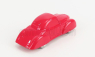 Officina-942 Fiat 1100 Coupe Aerodinamico Carrozzeria Castagna 1937 1:76 Red