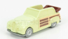 Officina-942 Fiat 1100 E Cabriolet Open Venilia Carrozzeria Savio 1949 1:76 Světle Žluté Dřevo