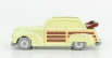 Officina-942 Fiat 1100 E Cabriolet Open Venilia Carrozzeria Savio 1949 1:76 Světle Žluté Dřevo