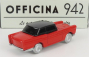 Officina-942 Fiat 1200 Coupe Carrozzeria Scionieri 1958 1:76 Červená Černá