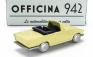 Officina-942 Fiat 1200 Spider Carrozzeria Ghia Cabriolet Open 1958 1:76 Žlutá