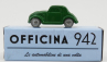 Officina-942 Fiat 500b Topolino 1:76 Zelená