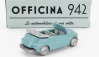 Officina-942 Fiat 600 Maggiolina Carrozzeria Francis Lombardi Cabriolet Open 1958 1:76 Světle Modrá