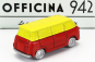 Officina-942 Fiat 600m Van Furgoncino Coriasco 1956 1:76 Červená Žlutá