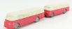 Officina-942 Fiat 666rn Autobus Con Rimorchio Viberti Parigi 1946 1:76 Růžový Krém