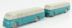 Officina-942 Fiat 666rn Autobus Con Rimorchio Viberti Parigi 1946 1:76 Světle Modrá Šedá