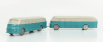 Officina-942 Fiat 666rn Autobus Con Rimorchio Viberti Parigi 1946 1:76 Světle Modrá Šedá