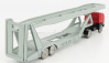 Officina-942 Fiat 682 T2 Truck Bisarca Car Transporter 1955 1:76 Červená Stříbrná
