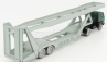 Officina-942 Fiat 682 T2 Truck Bisarca Car Transporter 1955 1:76 Zelené Stříbro
