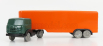 Officina-942 Fiat 682 T2 Truck Semirimorchio Furgonato 1955 1:76 Zelená Oranžová