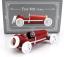 Officina-942 Fiat 801 Spider Corsa 1920 1:43 Tmavě Červená