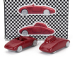 Officina-942 Fiat Set 2x Stanguellini 750 Barchetta Mille Miglia + Berlinetta Tobruk-tripoli 1938-39 1:76 Red