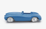 Officina-942 Lancia D23 Spider 1953 1:76 Světle Modrá