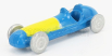 Officina-942 Maserati F1  4clt/48 N 0 Team Equipo Argentino 1948 1:76 Světle Modrá Žlutá