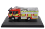 Oxford-models Volvo Fl Tanker Truck Fire Engine 2018 1:76 Červená Žlutá Stříbrná