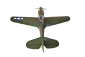 RC letadlo P-40N Warhawk 2,03m (Zatahovací podvozek) Parrothead