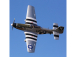 P-51D Mustang 1.2m SAFE Select BNF Basic