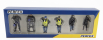 Perfex Figures Set 6x Police Gendarmes & Manifestants Gilets Jaunes Yellow Paris 1:43 Černá Modrá Žlutá