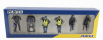 Perfex Figures Set 6x Police Gendarmes & Manifestants Gilets Jaunes Yellow Paris 1:43 Černá Modrá Žlutá