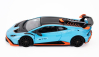 Pop-race-limited Lamborghini Huracan Sto Lp640-2 2021 1:64 Světle Modrá Oranžová
