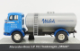 Premium classixxs Mercedes benz Lp911 Tanker Truck Transport Milk Milchhof Nurnberg 1963 1:43 Světle Modrá Stříbrná