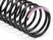Pružiny 18x80x1.8mm 15.5 otáček(růžové 134gF/mm)
