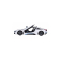 RC auto BMW i8, bílá