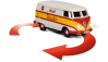 RC auto Carson VW T1 Van Silanco 1:87