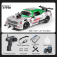RC auto Drift Car s kouřem a LED, zelenobílá