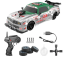 RC auto Drift Car s kouřem a LED, zelenobílá