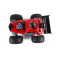RC auto Monster Truck Crazy Hot Rod, červená