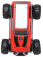 RC auto Subotech Exceed 1:24, červená